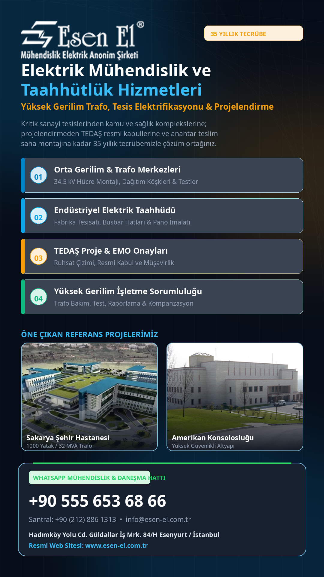 Esen-El Elektrik Mühendislik ve Taahhüt Hizmetleri Broşürü