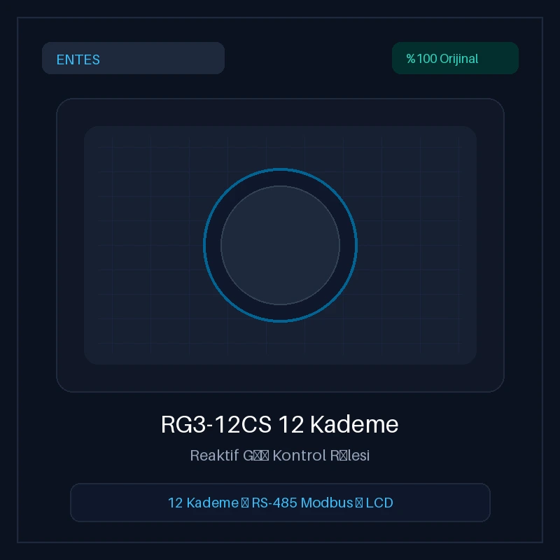 Entes RG3-12CS 12 Kademeli Reaktif Güç Kontrol Rölesi