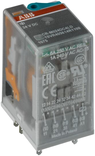 ABB Soket Röle CR-M024DC4 6A 24VDC 1SVR405613R1000