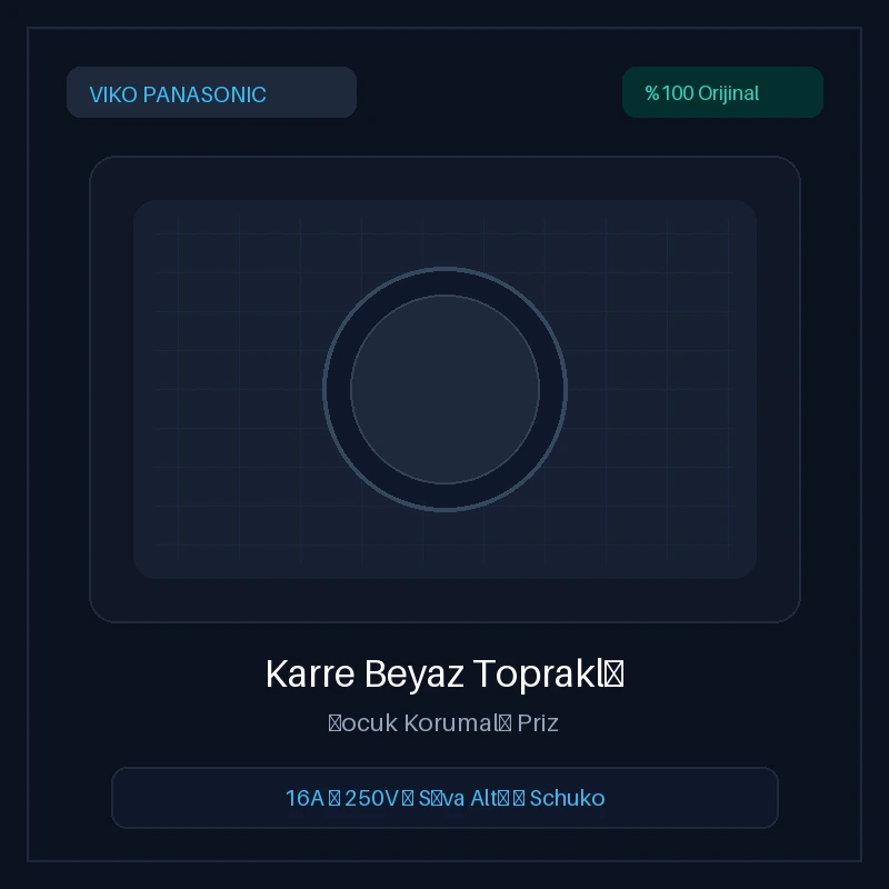 Viko Karre Beyaz Topraklı Priz